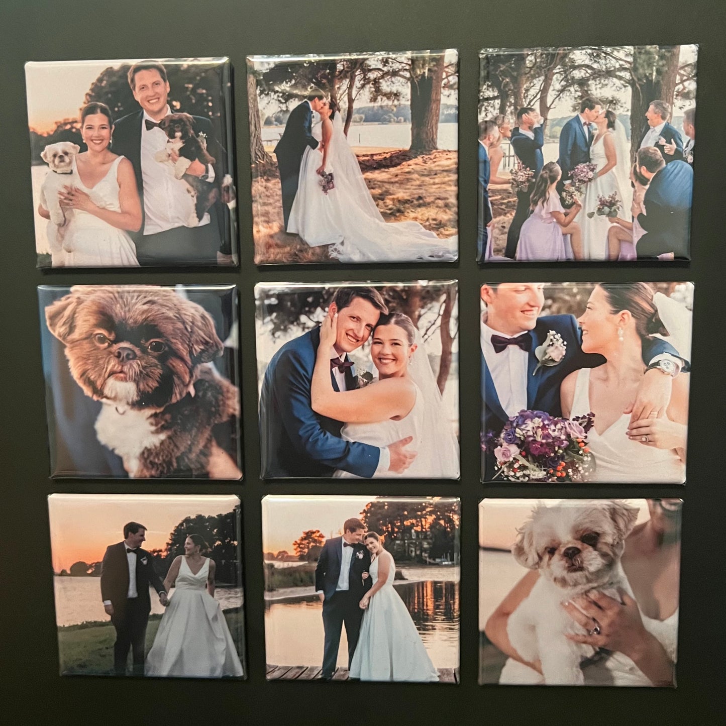 Personalized Photo Magnets- Set of 9